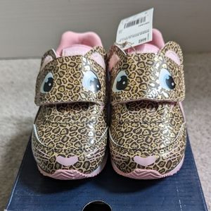 NWT Reebok Royal Classic Jogger Sneaker, Leopard, Toddler 8, Gold Metallic